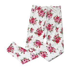 NWT Janie And Jack Floral Ponte Pants Size 10